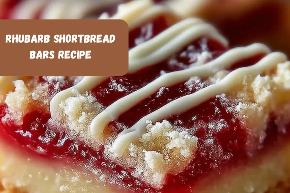 Rhubarb Shortbread Bars Recipe
