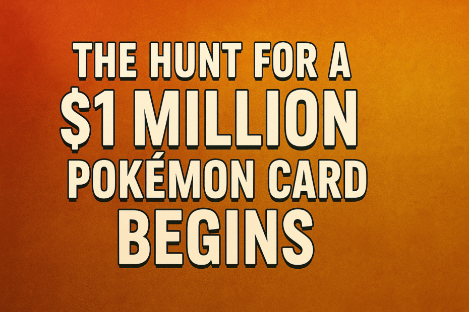 The Hunt for a $1 Million Pokémon Card Begins